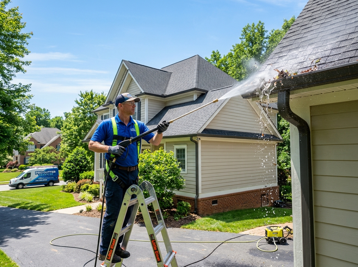 Gutter cleaning and inspection service in Findlay Creek, Ottawa